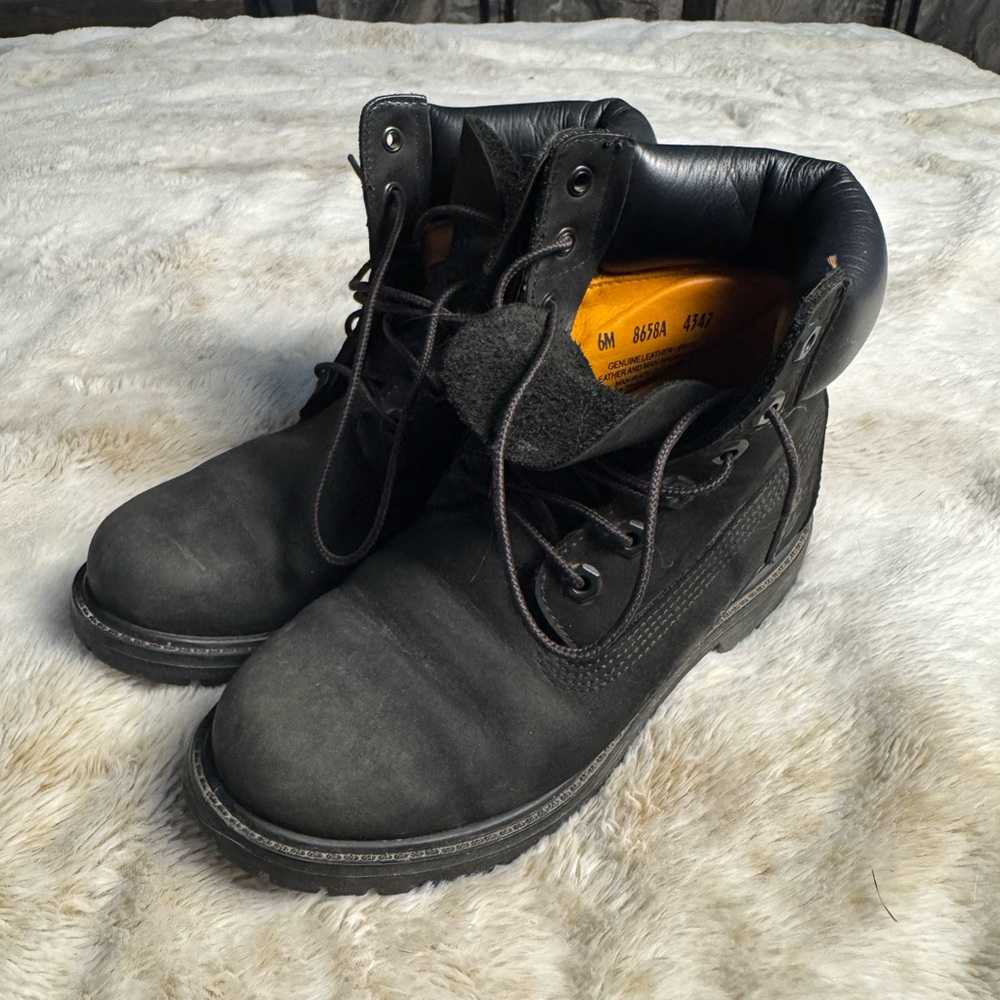 Timberland Black Leather Men's Boots